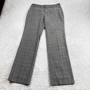 Old Navy Dress Pants Women's 2 Regular Gray Plaid Work Y2K 2008 Professional VTG